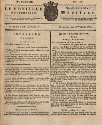 Le Moniteur westphalien = Westphälischer Moniteur (Le Moniteur westphalien) Sonntag 28. Juli 1811