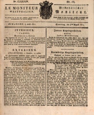 Le Moniteur westphalien = Westphälischer Moniteur (Le Moniteur westphalien) Sonntag 4. August 1811