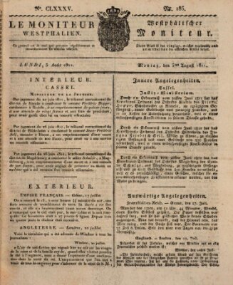 Le Moniteur westphalien = Westphälischer Moniteur (Le Moniteur westphalien) Montag 5. August 1811