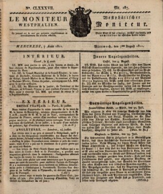 Le Moniteur westphalien = Westphälischer Moniteur (Le Moniteur westphalien) Mittwoch 7. August 1811