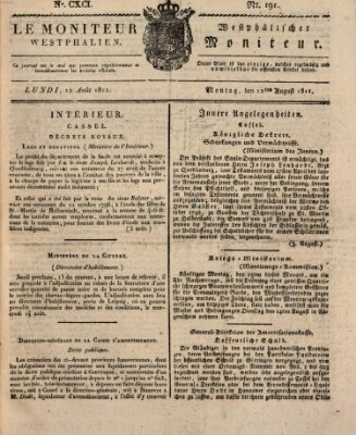 Le Moniteur westphalien = Westphälischer Moniteur (Le Moniteur westphalien) Montag 12. August 1811