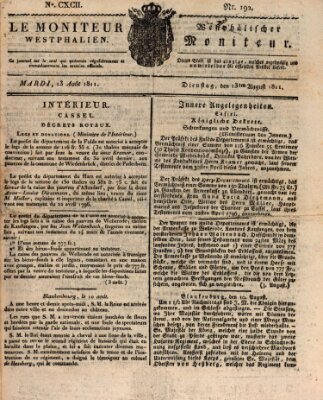 Le Moniteur westphalien = Westphälischer Moniteur (Le Moniteur westphalien) Dienstag 13. August 1811