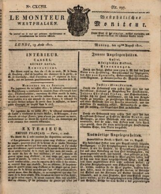 Le Moniteur westphalien = Westphälischer Moniteur (Le Moniteur westphalien) Montag 19. August 1811