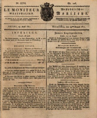 Le Moniteur westphalien = Westphälischer Moniteur (Le Moniteur westphalien) Donnerstag 29. August 1811