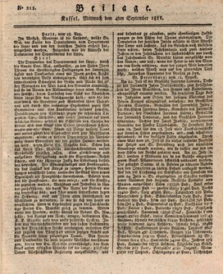 Le Moniteur westphalien = Westphälischer Moniteur (Le Moniteur westphalien) Mittwoch 4. September 1811