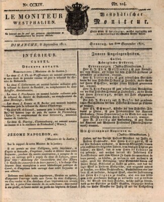 Le Moniteur westphalien = Westphälischer Moniteur (Le Moniteur westphalien) Sonntag 8. September 1811