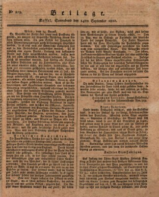 Le Moniteur westphalien = Westphälischer Moniteur (Le Moniteur westphalien) Samstag 14. September 1811