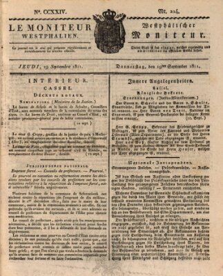 Le Moniteur westphalien = Westphälischer Moniteur (Le Moniteur westphalien) Donnerstag 19. September 1811