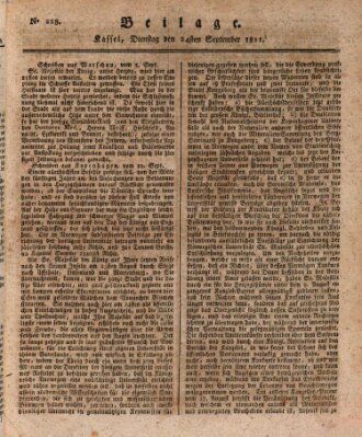 Le Moniteur westphalien = Westphälischer Moniteur (Le Moniteur westphalien) Dienstag 24. September 1811