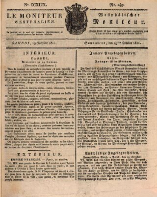 Le Moniteur westphalien = Westphälischer Moniteur (Le Moniteur westphalien) Samstag 19. Oktober 1811