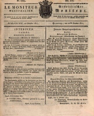 Le Moniteur westphalien = Westphälischer Moniteur (Le Moniteur westphalien) Sonntag 20. Oktober 1811