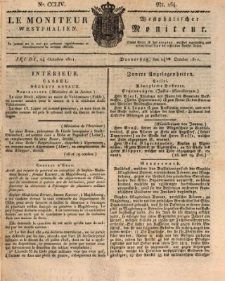 Le Moniteur westphalien = Westphälischer Moniteur (Le Moniteur westphalien) Donnerstag 24. Oktober 1811