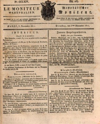 Le Moniteur westphalien = Westphälischer Moniteur (Le Moniteur westphalien) Dienstag 5. November 1811