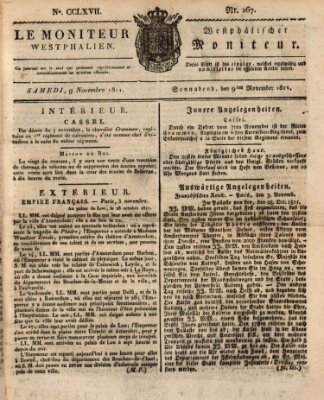 Le Moniteur westphalien = Westphälischer Moniteur (Le Moniteur westphalien) Samstag 9. November 1811