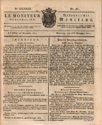 Le Moniteur westphalien = Westphälischer Moniteur (Le Moniteur westphalien) Montag 25. November 1811