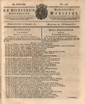 Le Moniteur westphalien = Westphälischer Moniteur (Le Moniteur westphalien) Sonntag 15. Dezember 1811