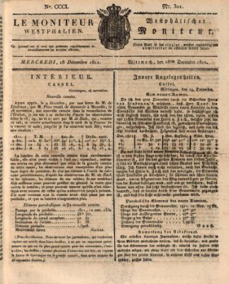 Le Moniteur westphalien = Westphälischer Moniteur (Le Moniteur westphalien) Mittwoch 18. Dezember 1811