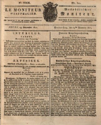 Le Moniteur westphalien = Westphälischer Moniteur (Le Moniteur westphalien) Donnerstag 19. Dezember 1811