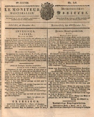 Le Moniteur westphalien = Westphälischer Moniteur (Le Moniteur westphalien) Donnerstag 26. Dezember 1811