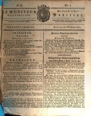 Le Moniteur westphalien = Westphälischer Moniteur (Le Moniteur westphalien) Freitag 3. Januar 1812