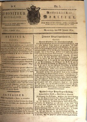 Le Moniteur westphalien = Westphälischer Moniteur (Le Moniteur westphalien) Montag 6. Januar 1812