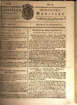 Le Moniteur westphalien = Westphälischer Moniteur (Le Moniteur westphalien) Dienstag 7. Januar 1812