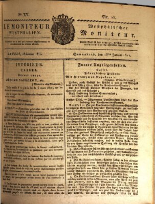 Le Moniteur westphalien = Westphälischer Moniteur (Le Moniteur westphalien) Samstag 18. Januar 1812