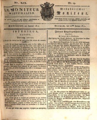 Le Moniteur westphalien = Westphälischer Moniteur (Le Moniteur westphalien) Mittwoch 22. Januar 1812