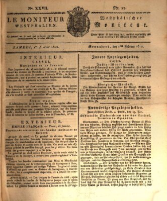 Le Moniteur westphalien = Westphälischer Moniteur (Le Moniteur westphalien) Samstag 1. Februar 1812