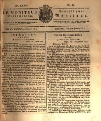 Le Moniteur westphalien = Westphälischer Moniteur (Le Moniteur westphalien) Sonntag 9. Februar 1812