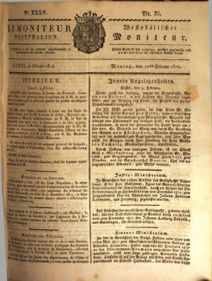 Le Moniteur westphalien = Westphälischer Moniteur (Le Moniteur westphalien) Montag 10. Februar 1812