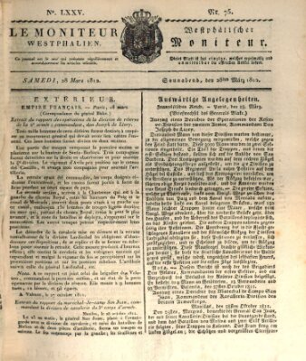 Le Moniteur westphalien = Westphälischer Moniteur (Le Moniteur westphalien) Samstag 28. März 1812