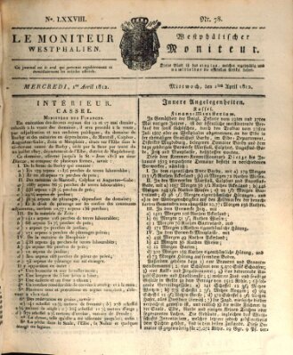 Le Moniteur westphalien = Westphälischer Moniteur (Le Moniteur westphalien) Mittwoch 1. April 1812