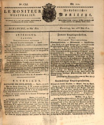 Le Moniteur westphalien = Westphälischer Moniteur (Le Moniteur westphalien) Sonntag 10. Mai 1812