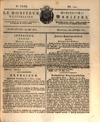 Le Moniteur westphalien = Westphälischer Moniteur (Le Moniteur westphalien) Sonntag 24. Mai 1812