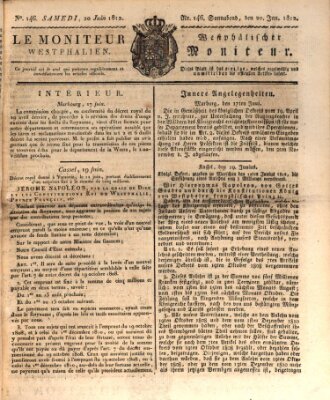 Le Moniteur westphalien = Westphälischer Moniteur (Le Moniteur westphalien) Samstag 20. Juni 1812