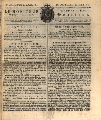 Le Moniteur westphalien = Westphälischer Moniteur (Le Moniteur westphalien) Samstag 4. Juli 1812