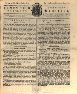 Le Moniteur westphalien = Westphälischer Moniteur (Le Moniteur westphalien) Donnerstag 9. Juli 1812