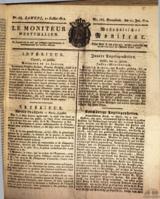 Le Moniteur westphalien = Westphälischer Moniteur (Le Moniteur westphalien) Samstag 11. Juli 1812