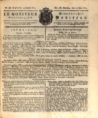 Le Moniteur westphalien = Westphälischer Moniteur (Le Moniteur westphalien) Dienstag 14. Juli 1812