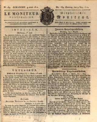 Le Moniteur westphalien = Westphälischer Moniteur (Le Moniteur westphalien) Sonntag 9. August 1812