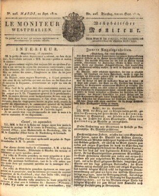 Le Moniteur westphalien = Westphälischer Moniteur (Le Moniteur westphalien) Dienstag 22. September 1812