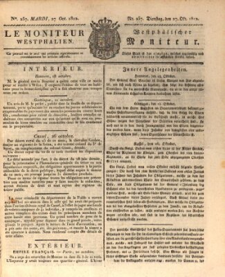 Le Moniteur westphalien = Westphälischer Moniteur (Le Moniteur westphalien) Dienstag 27. Oktober 1812