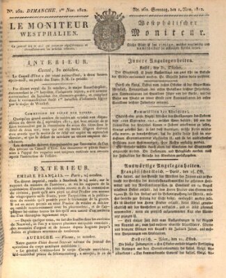 Le Moniteur westphalien = Westphälischer Moniteur (Le Moniteur westphalien) Sonntag 1. November 1812