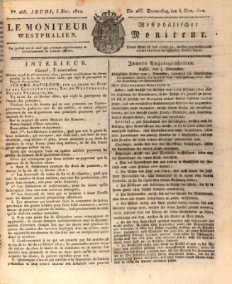 Le Moniteur westphalien = Westphälischer Moniteur (Le Moniteur westphalien) Donnerstag 5. November 1812