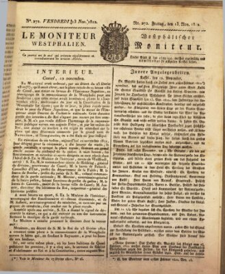 Le Moniteur westphalien = Westphälischer Moniteur (Le Moniteur westphalien) Freitag 13. November 1812