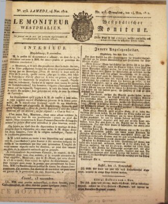 Le Moniteur westphalien = Westphälischer Moniteur (Le Moniteur westphalien) Samstag 14. November 1812