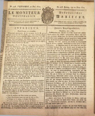 Le Moniteur westphalien = Westphälischer Moniteur (Le Moniteur westphalien) Freitag 20. November 1812