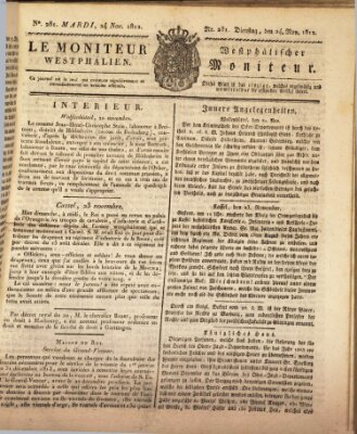 Le Moniteur westphalien = Westphälischer Moniteur (Le Moniteur westphalien) Dienstag 24. November 1812