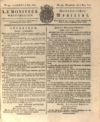 Le Moniteur westphalien = Westphälischer Moniteur (Le Moniteur westphalien) Samstag 5. Dezember 1812